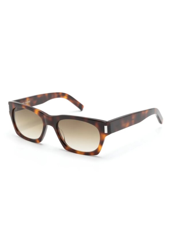 Saint Laurent Eyewear 402 zonnebril met rechthoekig montuur - Bruin