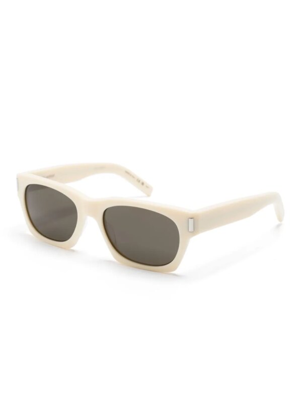 Saint Laurent Eyewear Zonnebril met wayfarer montuur - Beige