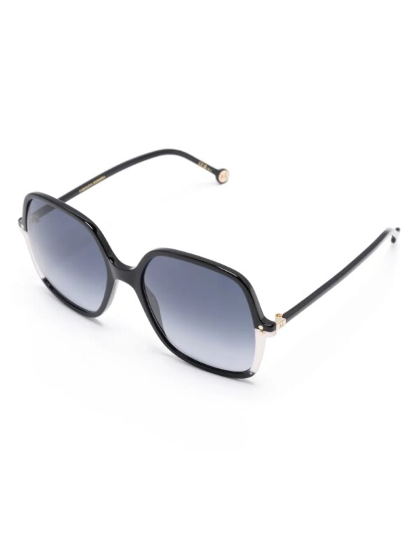 Carolina Herrera Zonnebril met oversized montuur - Zwart
