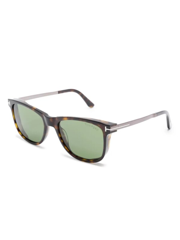 TOM FORD Eyewear Zonnebril met vierkant montuur - Bruin