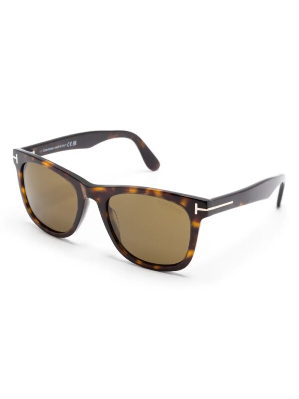 TOM FORD Eyewear Zonnebril met vierkant montuur - Bruin