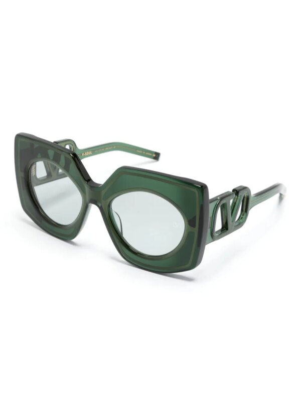 VALENTINO GARAVANI EYEWEAR V-Soul zonnebril met oversized montuur - Goud