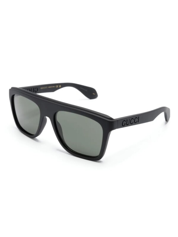 Gucci Eyewear Zonnebril met wayfarer montuur - Zwart