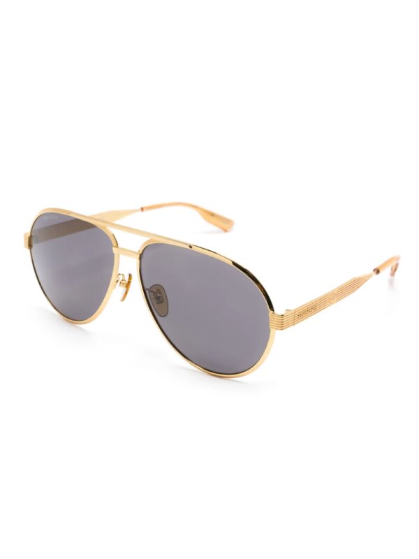 Gucci Eyewear Zonnebril met piloten montuur - Goud