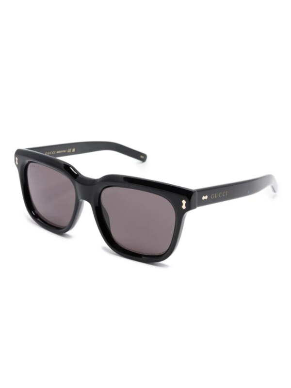 Gucci Eyewear Zonnebril met vierkant montuur - Zwart