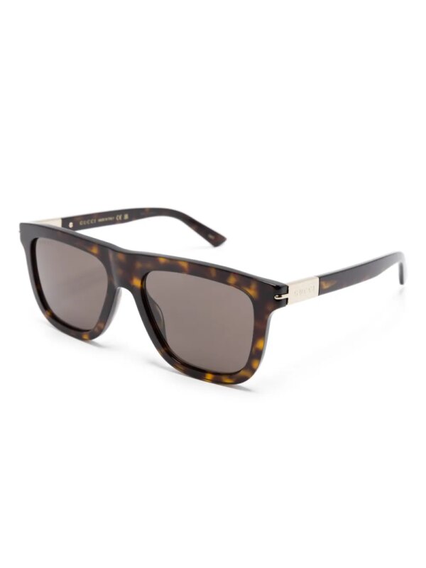 Gucci Eyewear Zonnebril met wayfarer montuur - Bruin