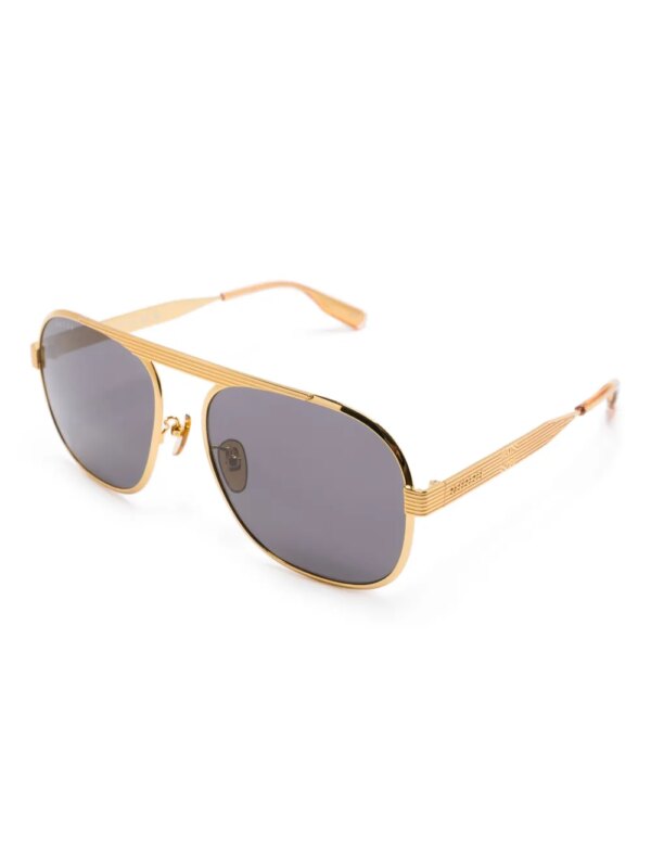 Gucci Eyewear Zonnebril met navigator montuur - Goud