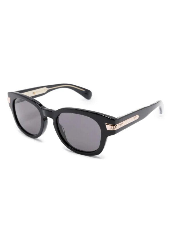 Gucci Eyewear Zonnebril met vierkant montuur - Zwart