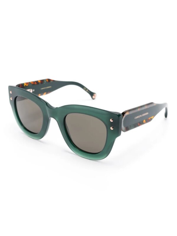 Carolina Herrera Zonnebril met vlinder montuur - Groen