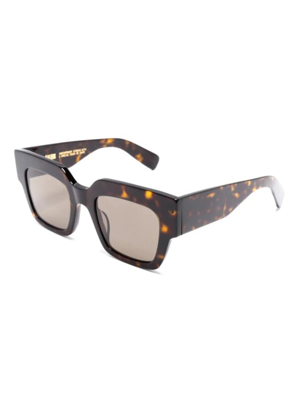 Kaleos Zonnebril met oversized vierkant montuur - Bruin