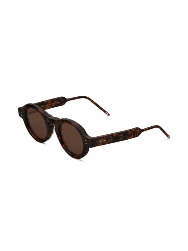 Thom Browne Eyewear Zonnebril met rond montuur - Bruin