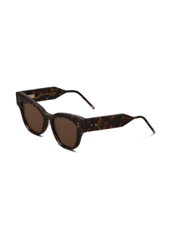 Thom Browne Eyewear Zonnebril met cat-eye montuur - Bruin