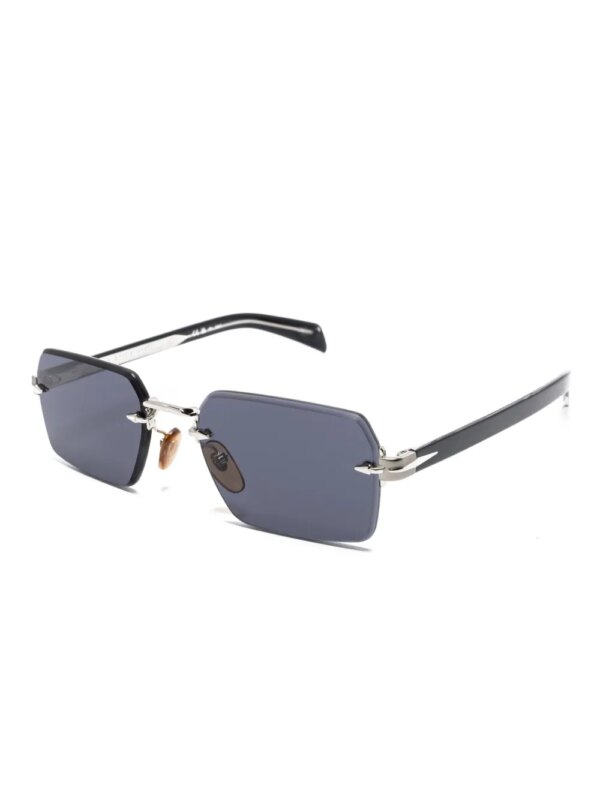 Eyewear by David Beckham Zonnebril met rechthoekig montuur - Zwart