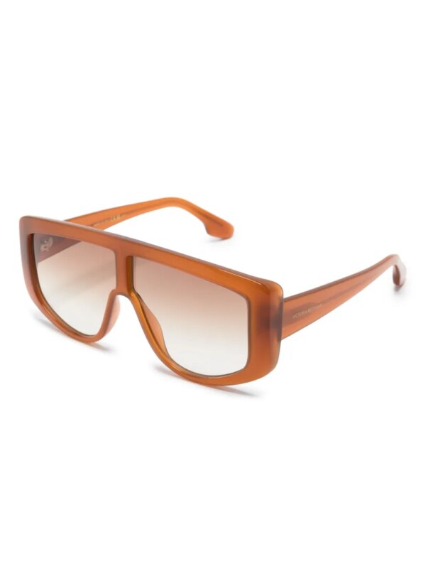Victoria Beckham Eyewear Visor zonnebril met piloten montuur - Bruin