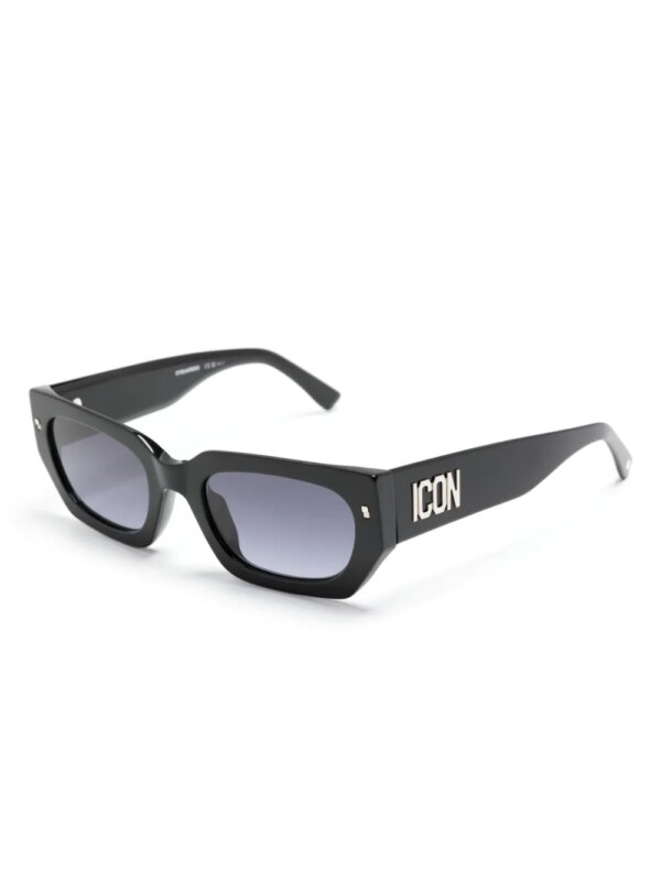 DSQUARED2 EYEWEAR ICON 0017/S zonnebril met rechthoekig montuur - Zwart