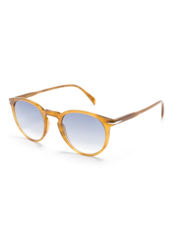 Eyewear by David Beckham DB1139 zonnebril met rond montuur - Bruin