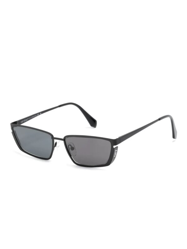 Off-White Eyewear Zonnebril met rechthoekig montuur - Zwart