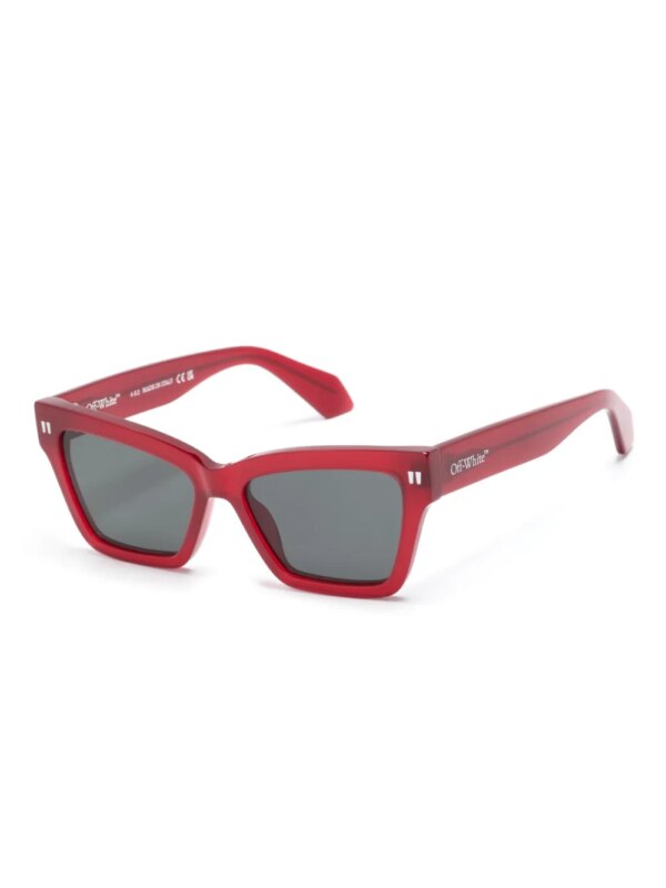 Off-White Eyewear Zonnebril met cat-eye montuur - Rood