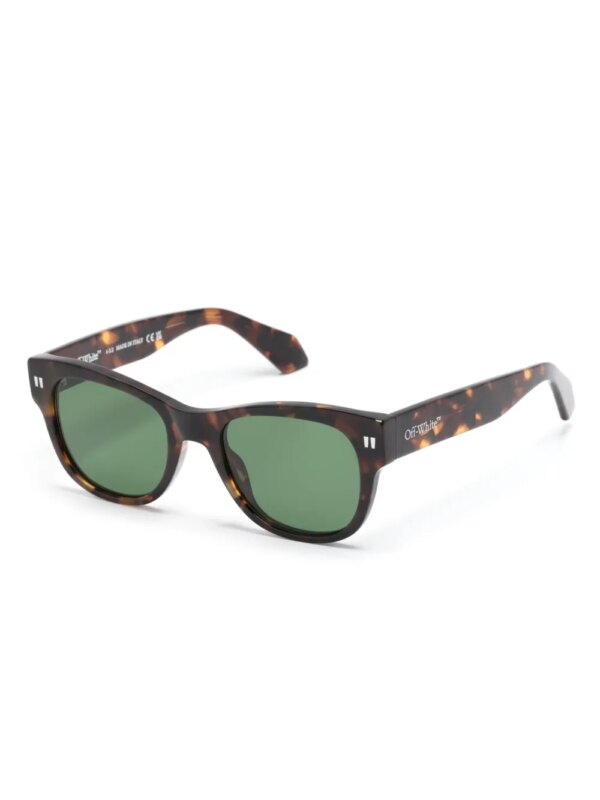 Off-White Eyewear Moab zonnebril met ovalen montuur - Bruin