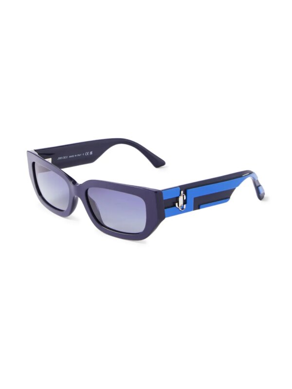 Jimmy Choo Eyewear Zonnebril met cat-eye montuur - Blauw