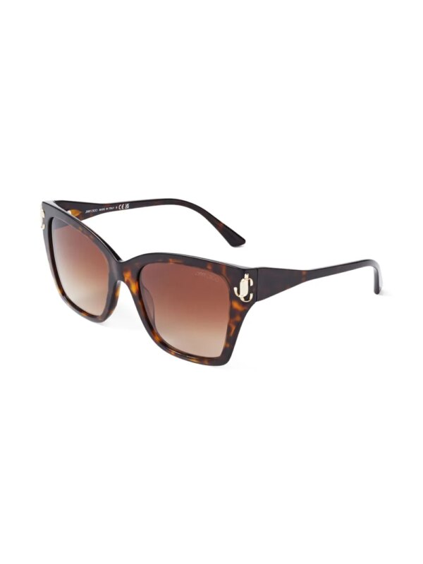 Jimmy Choo Eyewear Kira zonnebril met vierkant montuur - Bruin