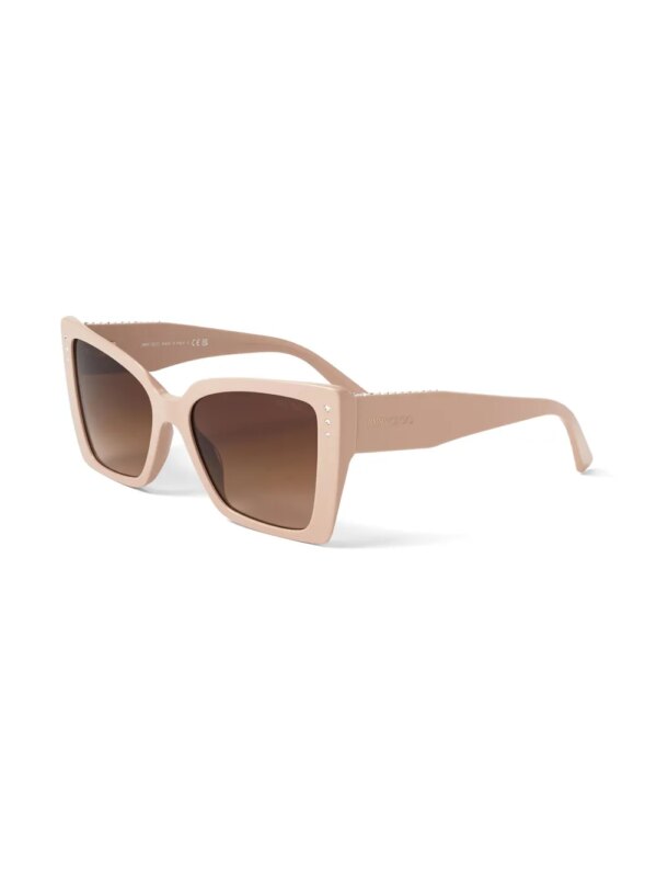 Jimmy Choo Eyewear Lorea zonnebril met cat-eye montuur - Beige