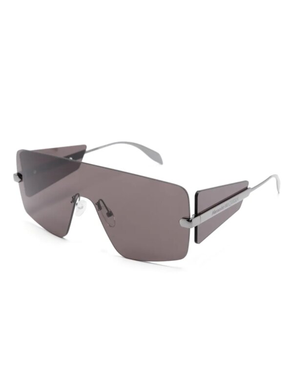 Alexander McQueen Eyewear Zonnebril met oversized montuur - Zwart
