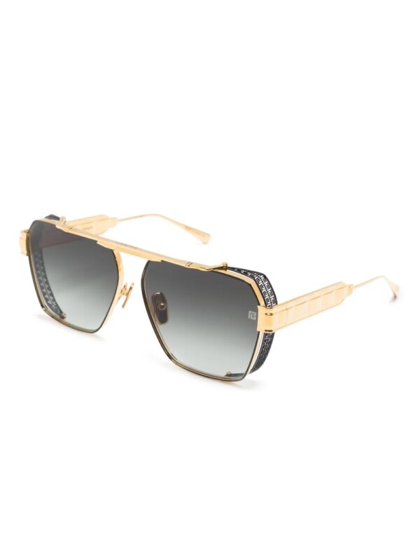 Balmain Eyewear Premier zonnebril met geometrisch montuur - Goud