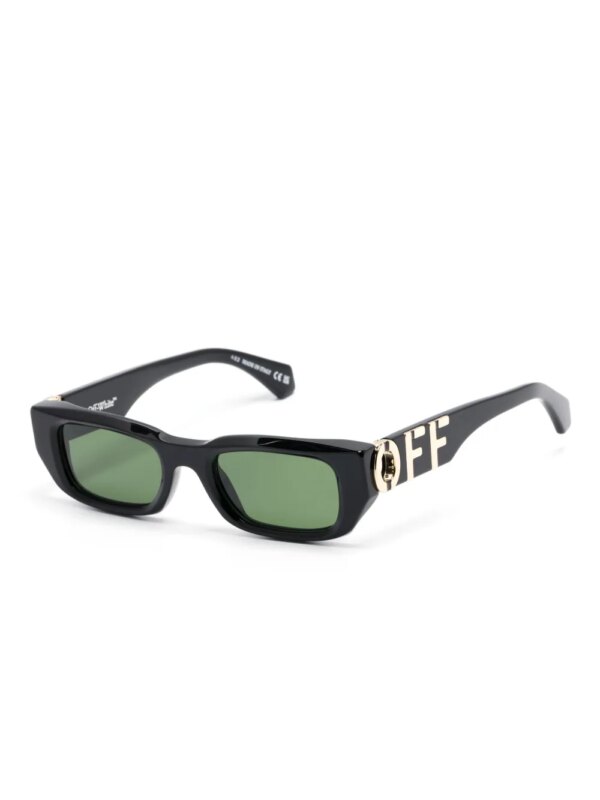 Off-White Eyewear Fillmore zonnebril met rechthoekig montuur - Zwart