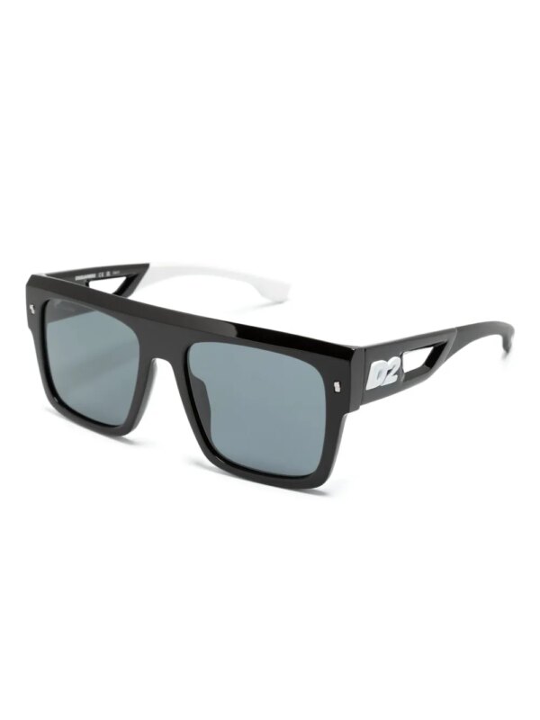 DSQUARED2 EYEWEAR D20127S zonnebril met vierkant montuur - Zwart