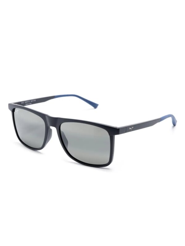 Maui Jim Makamae zonnebril met rechthoekig montuur - Blauw