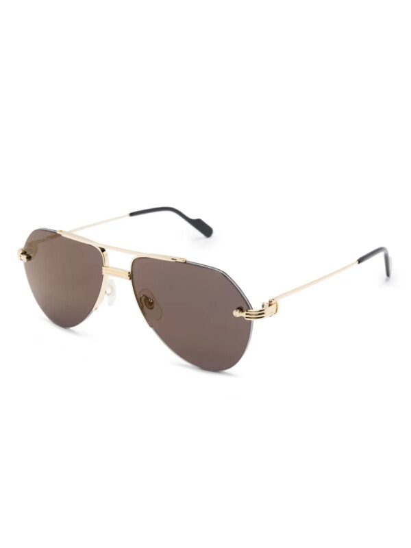 Cartier Eyewear Zonnebril met piloten montuur - Goud