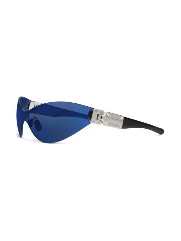 Maison Margiela x Gentle Monster zonnebril met ovaal montuur - Blauw