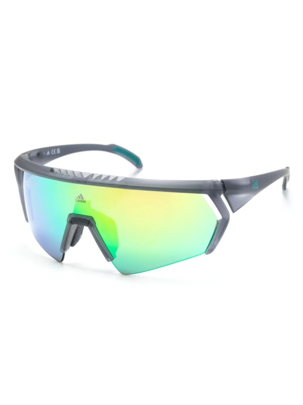 adidas CMPT Aero zonnebril met schild montuur - Grijs