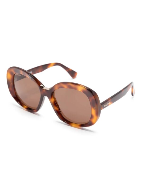 Max Mara Eyewear Edna zonnebril met oversized montuur - Bruin