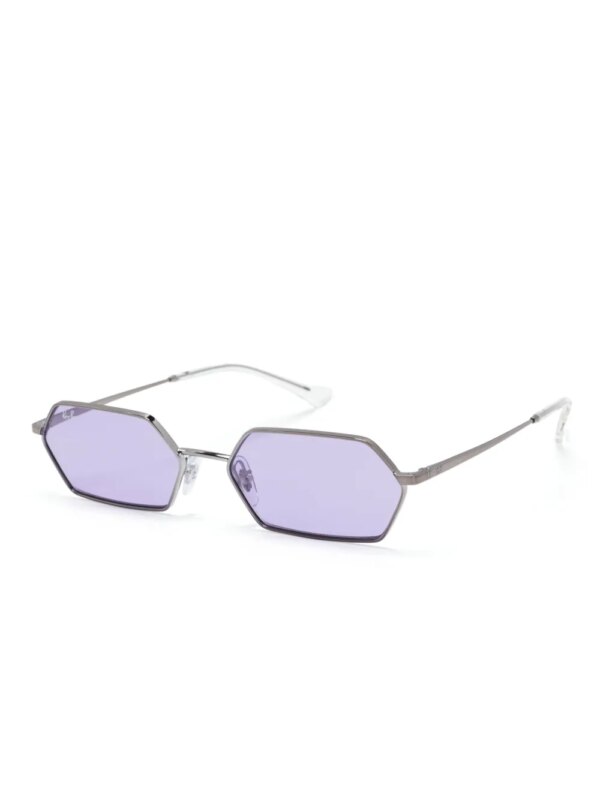 Ray-Ban Yevi zonnebril met geometrisch montuur - Zilver