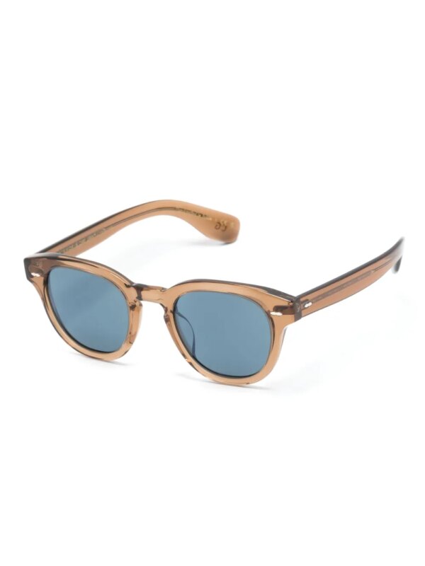 Oliver Peoples Cary Grant Sun zonnebril met rond montuur - Bruin