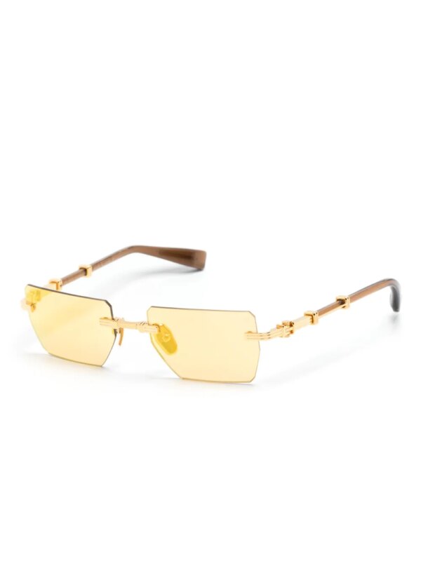 Balmain Eyewear Pierre zonnebril met geometrisch montuur - Goud