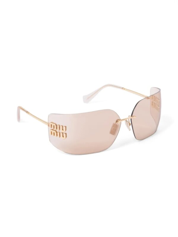 Miu Miu Eyewear Runway zonnebril met piloten montuur - Goud