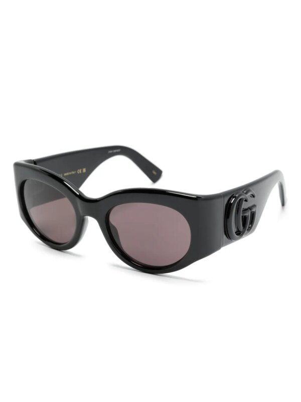Gucci Eyewear Zonnebril met vlindermontuur - Zwart