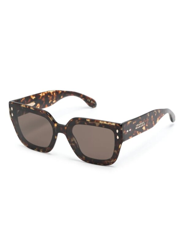 Isabel Marant Eyewear Zonnebril met vierkant montuur - Bruin