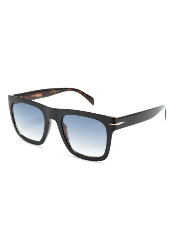 Eyewear by David Beckham DB7000/S Flat zonnebril met vierkant montuur - Zwart