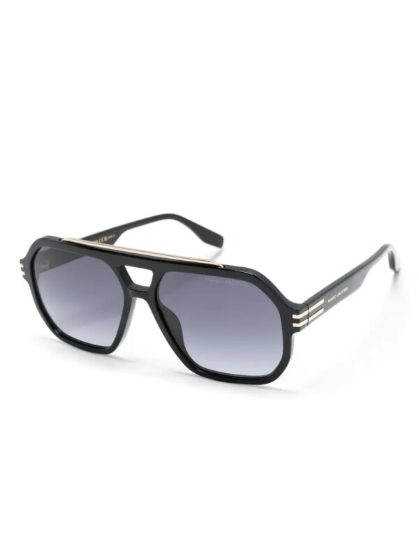 Marc Jacobs Eyewear 753S zonnebril met piloten montuur - Zwart