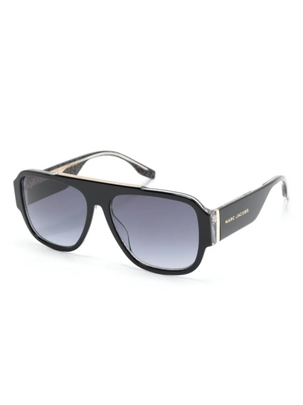 Marc Jacobs Eyewear Zonnebril met piloten montuur - Zwart