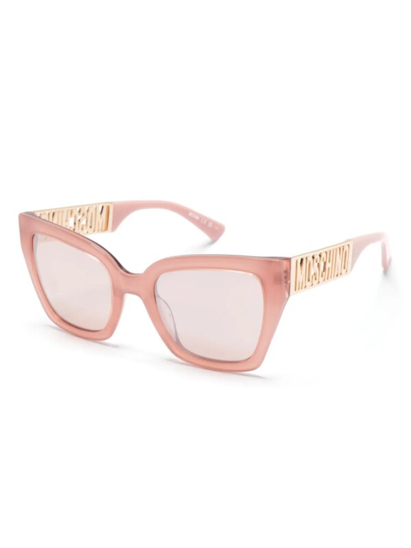 Moschino Eyewear Zonnebril met vlindermontuur - Roze
