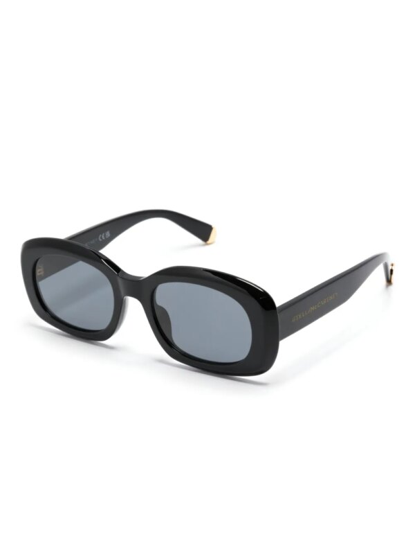 Stella McCartney Eyewear SC40080I zonnebril met rechthoekig montuur - Zwart