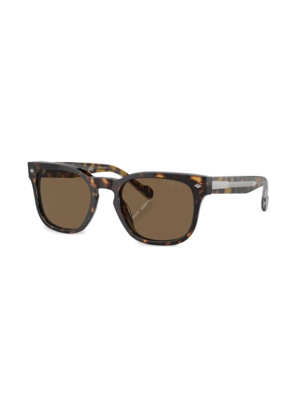 Vogue Eyewear Zonnebril met schildpadschild-design - Bruin