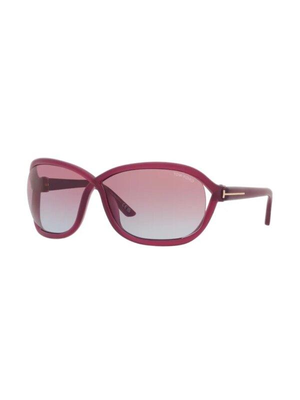 TOM FORD Eyewear Fernanda zonnebril met oversized montuur - Paars