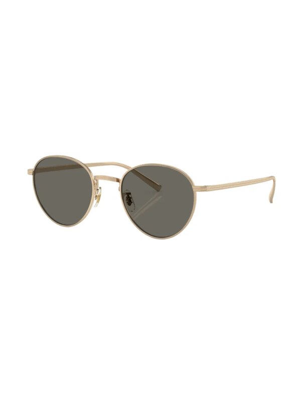 Oliver Peoples Rhydian zonnebril met rond montuur - Goud