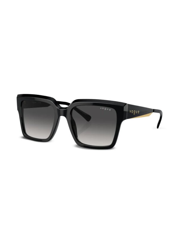 Vogue Eyewear Zonnebril met vierkant montuur en logoprint - Zwart